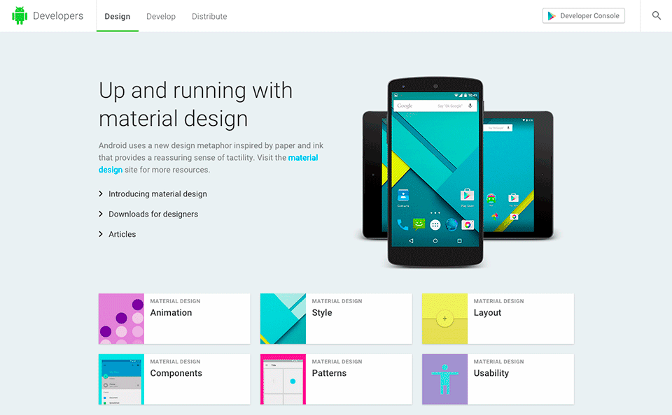 Design-Leitfaden von Google/Android