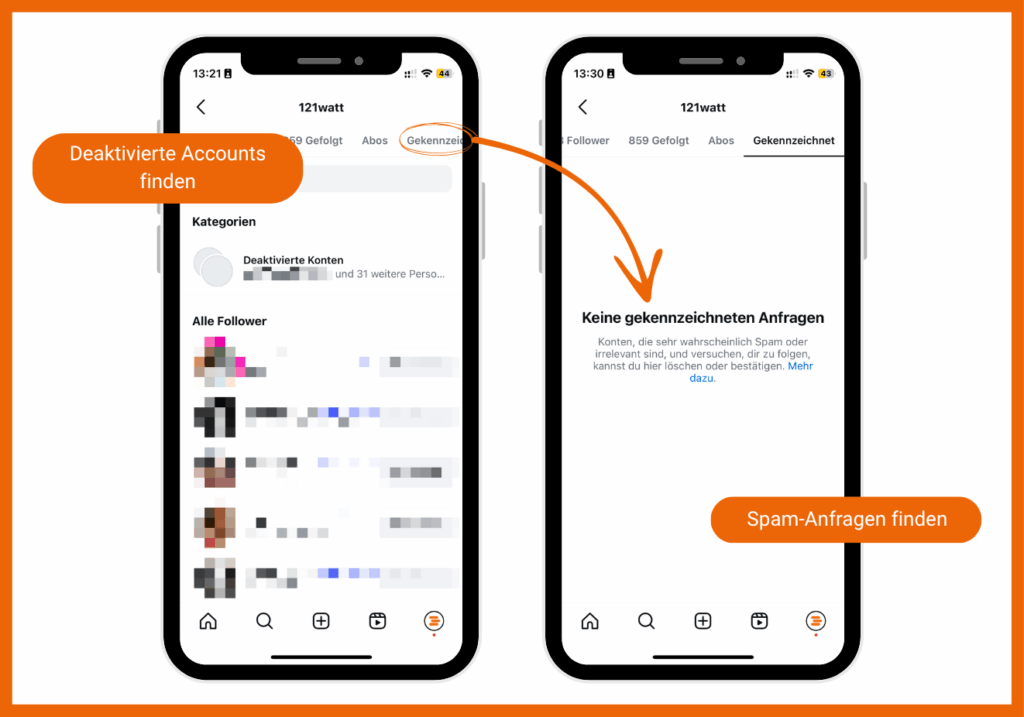 So findest du deaktivierte Accounts in instagram