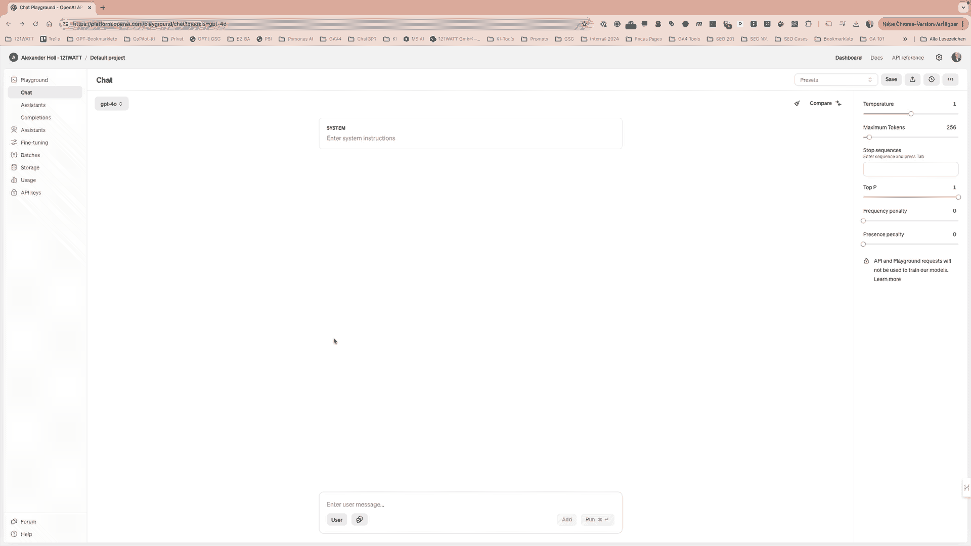 Geschwindigkeitstest zwischen dem alten und dem neuen GPT-4omni Modell