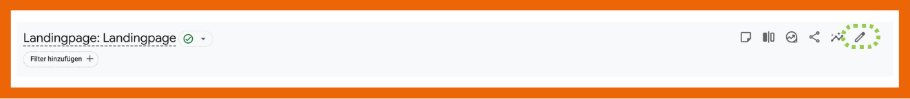 Hier kannst du die Spalten in einem GA4 Bericht anpassen.