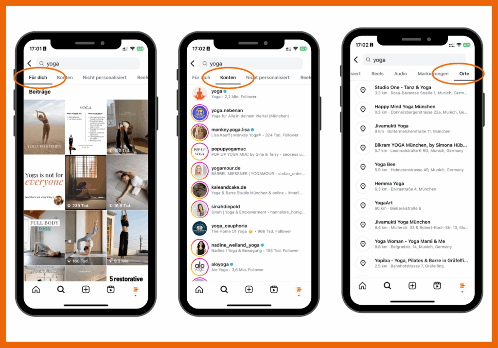 Hier findest du Inspiration für Schlagworte: "Für dich", "Koten", "Orte"
